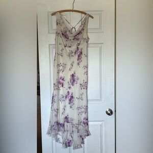 Beautiful asymmetrical y2k cowl neck summer dress